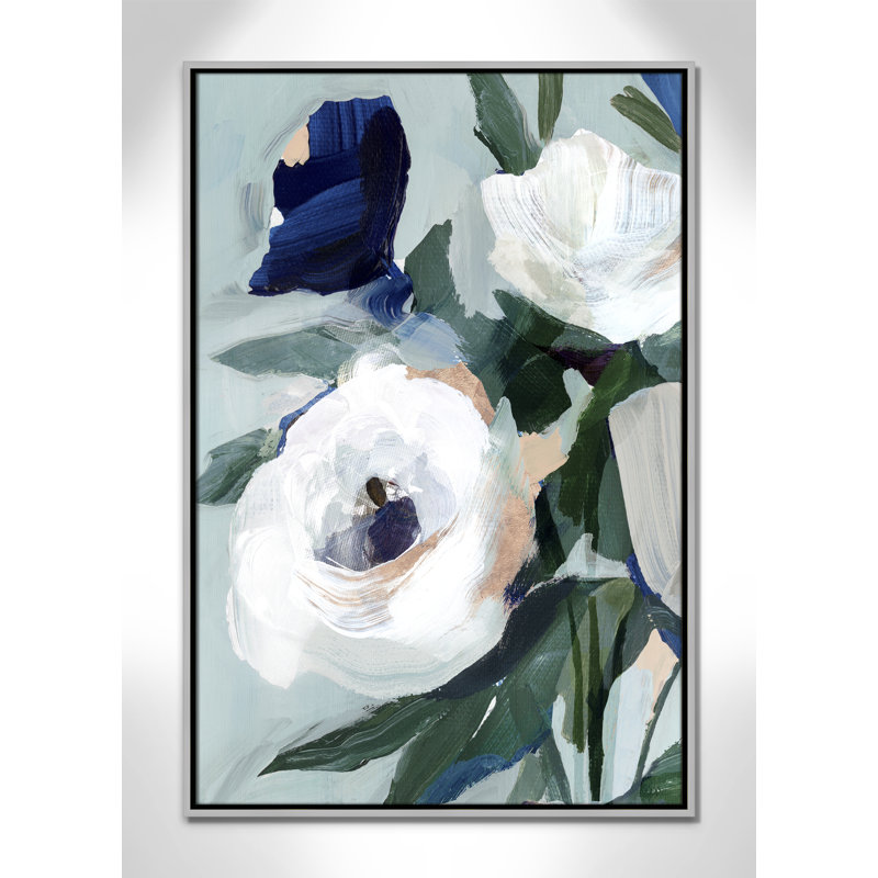 «Eernal Spring I - Floater Frame», reproduction d'art sur toile, Argent, H 37,5 po x l 25,5 po x P 2 po
