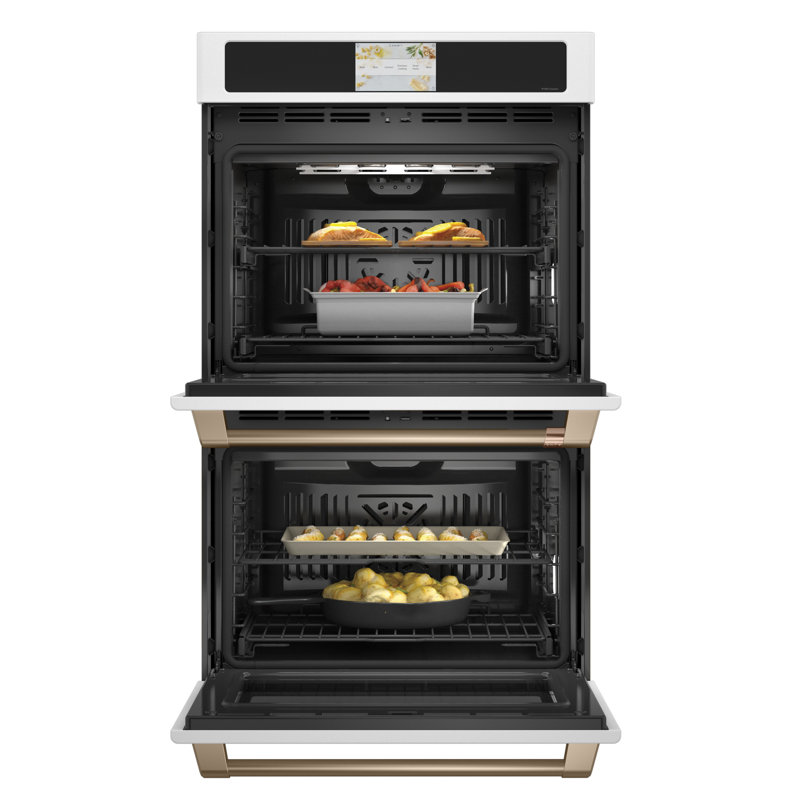 Professional Series Smart Built-in 30" Self Cleaning Convection Electric Double Wall Oven, Matte White