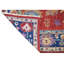 Hand Knotted Wool Area Rug in Red And Navy
