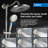 Shower System With 10" Rain Showerhead,5-function Hand Shower, Adjustable Slide Bar And Soap Dish-108994366