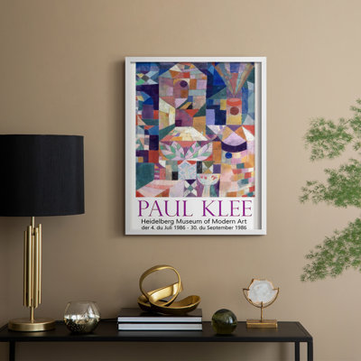 «Klee Posters I», reproduction encadrée - bois massif