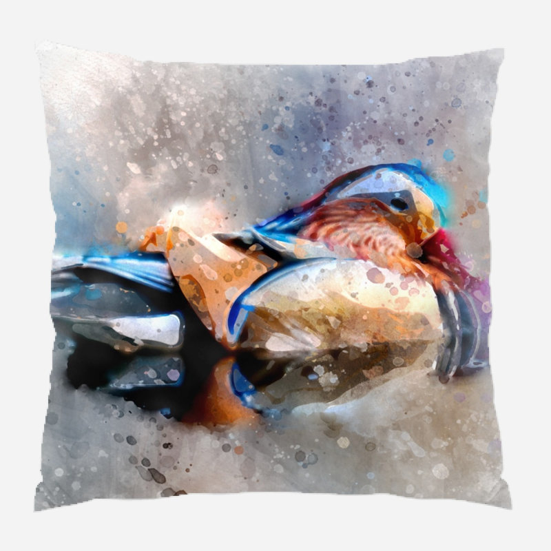 Coussin canard Trinidad, Microsuède, Intérieur