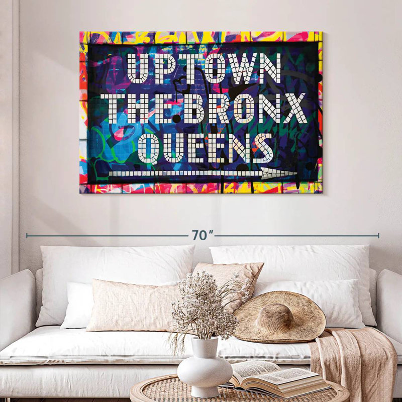 Tergel Uptown The Bronx Queens, H 32 po x l 48 po