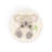 Dritz Recycled Cotton Koala Button, 18mm, Natural, 9 Buttons