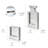 Kemme Whiskey Bottle and Glass Tabletop Picture Frames with Lacquer