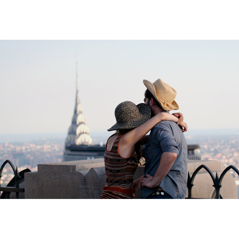 Admiration On The Top Of New York City by Jubrancoelho - Wrapped Canvas Print, 20.32cm H x 30.48cm W