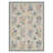 Verdura Floral Machine Washable Beige / Green / Blue Indoor Area Rug with Non-Slip Backing-1629447126