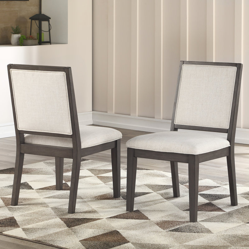 Chaise d'appoint rembourrée beige Zaedin