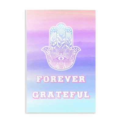 Plaque murale Forever Grateful Hamsa, design par Pooja Dave