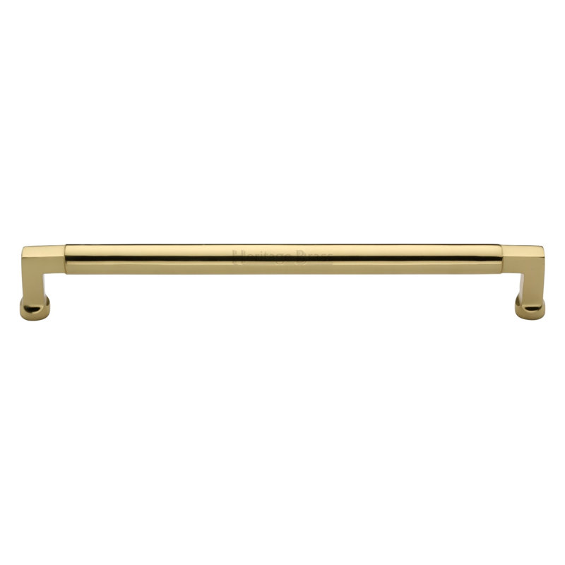 Heritage Brass Heritage Cabinet Pull Bauhaus Design, Polished Brass, 32cm H x 1.6cm W x 4cm D