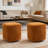 15" Wide Upholstered Swivel Pouf Ottoman-656621029