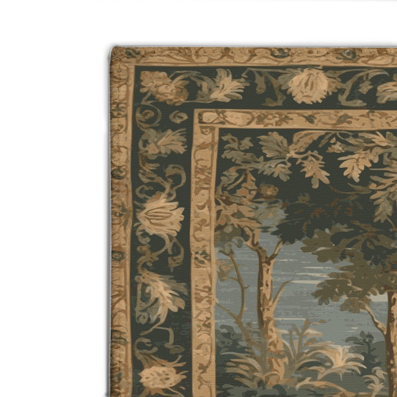Tapis d'intérieur et d'extérieur brun français, Rectangulaire 2 pi x 3 pi