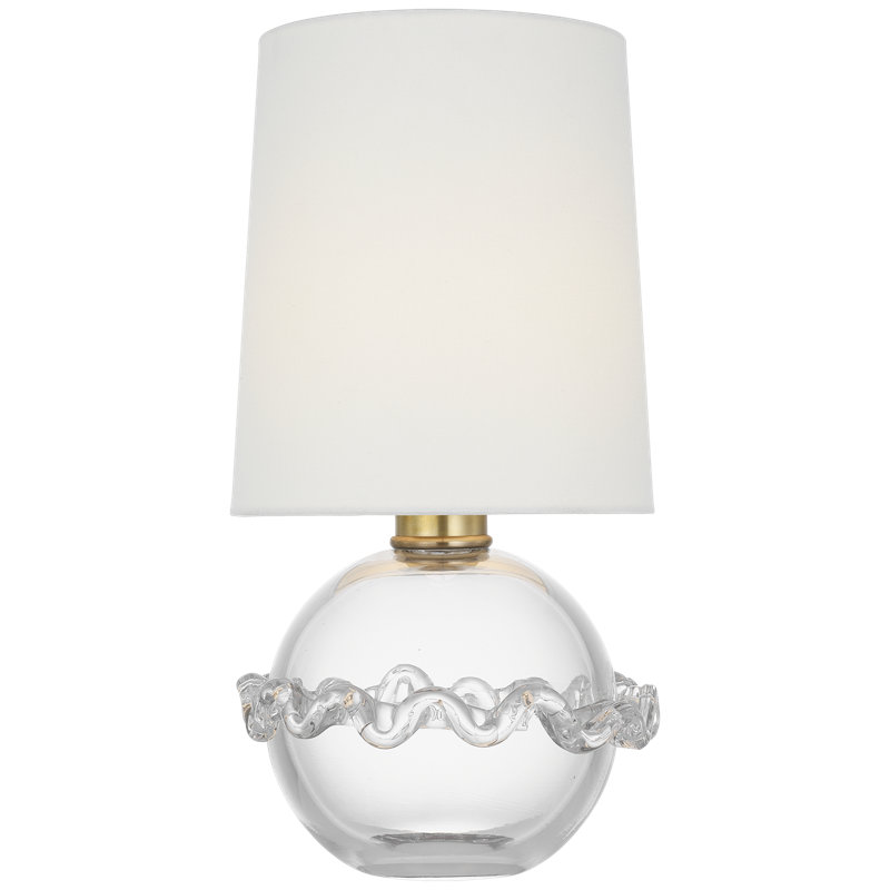 AERIN Breslin 16" Cordless Accent Lamp with Linen Shade