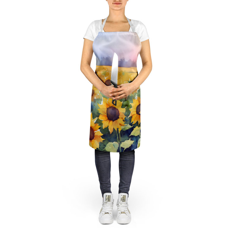 Tournesols en tablier aquarelle