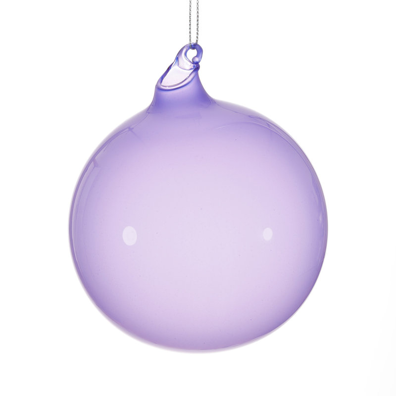 Ornement boule de verre Bubblegum, Lavande