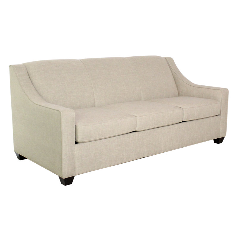 Phillips Square Arm Sofa with Reversible Cushions, Ridgecrest Putty, 34.5" H x 76" W x 36" D, Cafelle