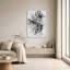 Toile murale avec boucles de graffitis noirs et ruban violet-4086167