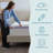 Lucid 2" Lavender and Gel Memory Foam Mattress Topper with cover - King-97762098-117393925