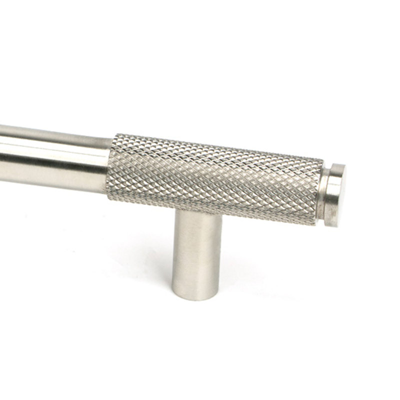 Polished Nickel Half Brompton Pull Handle - Large, 16 cm, Satin Stainless Steel
