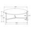 Table basse ronde en simili marbre Tandi