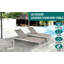 Table basse d'extérieur entièrement en aluminium