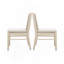 Chaise d'appoint d'extérieur en bois d'acacia