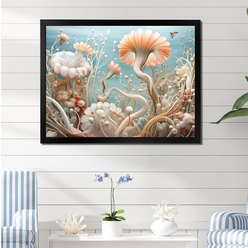 Balanophyllia S Secret Sanctuary sur toile, H 30 po x l 40 po x P 1,5 po, Cadre photo noir