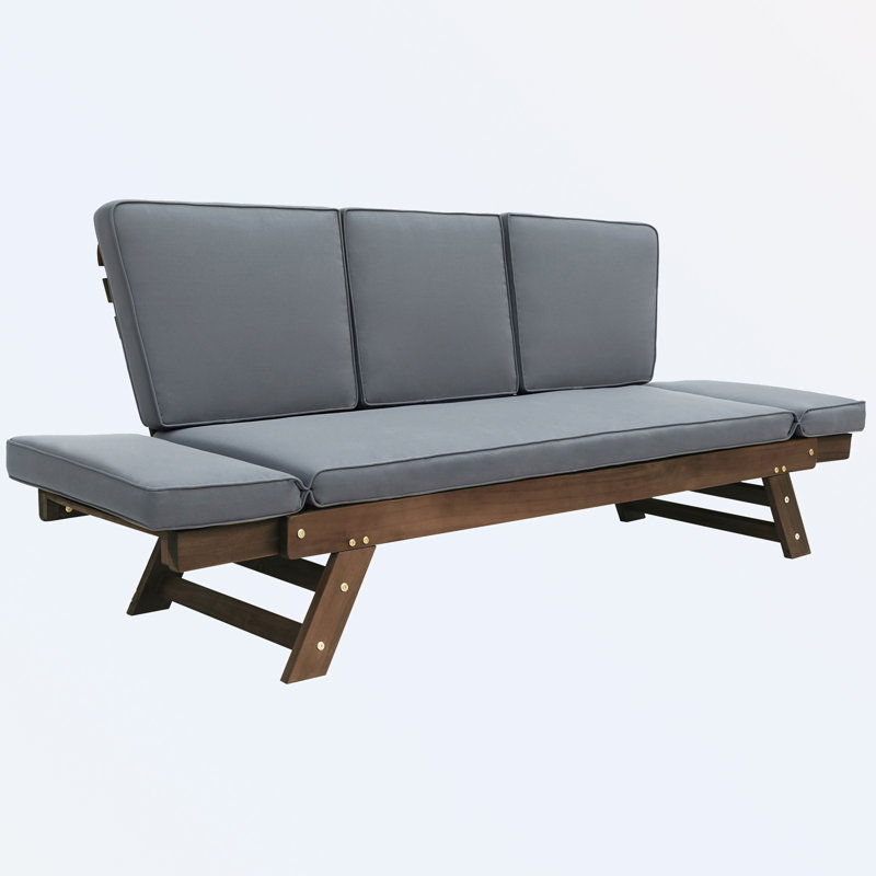 Massimino 3 - Person Patio Conversation Set with Cushions, Gray
