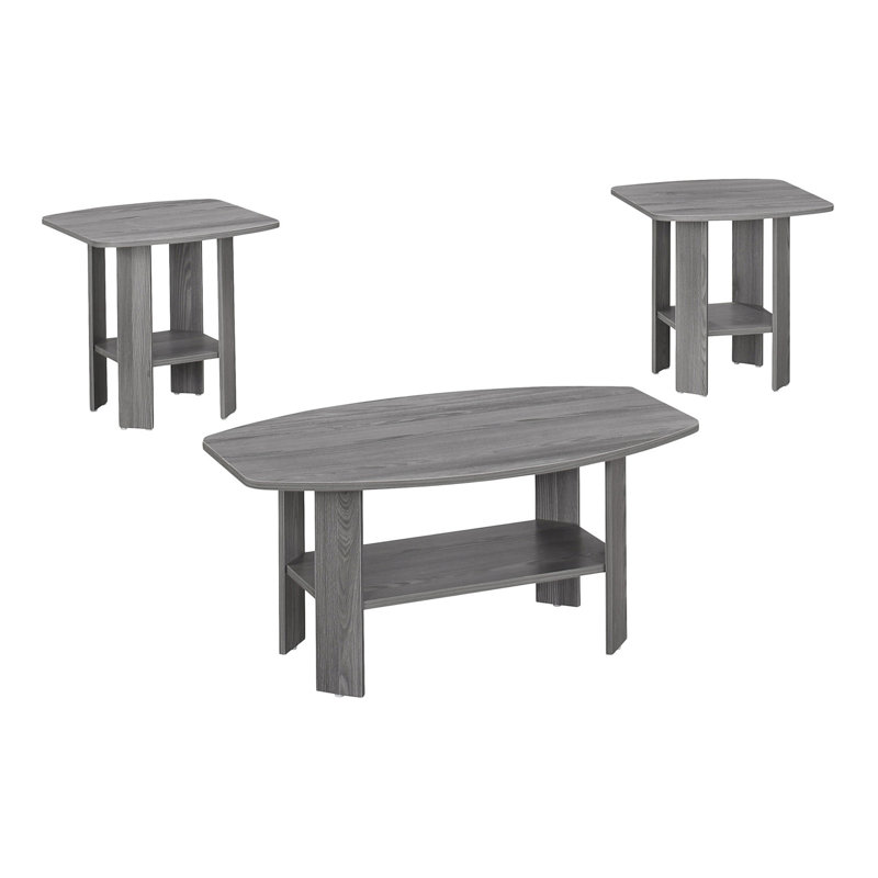 Table basse d'appoint 3 pièces Apollonia, Gris