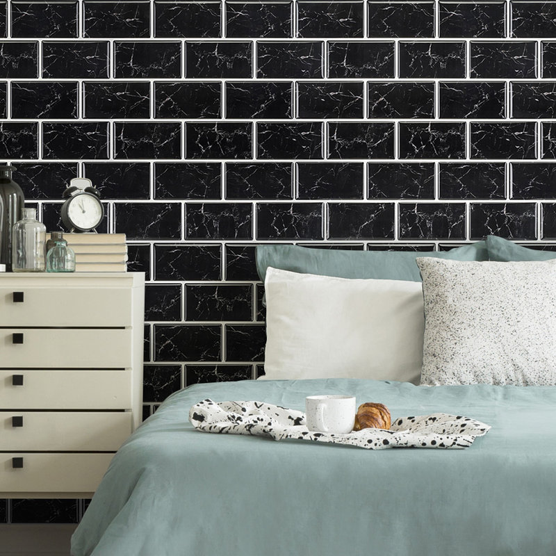10 PCS Peel and Stick Marble Wall Tile Stickers
