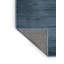 Tapis bleu abstrait lavable à la machine