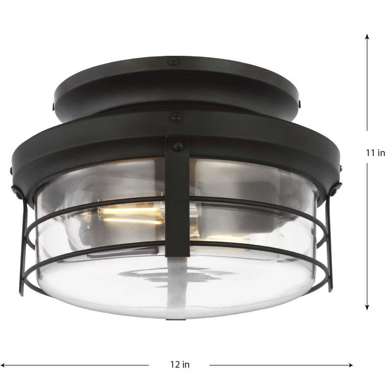  Ensemble d'éclairage pour ventilateur de plafond à 2 lumières, Bronze architectural