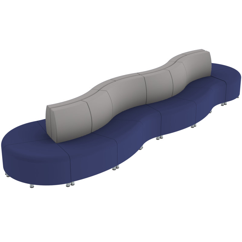 Ensemble de 16 chaises Pro Series Connect, Bleu marine / gris