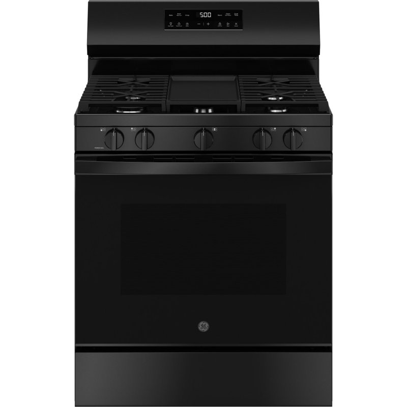 GE 30" Free-Standing Gas Range, Black