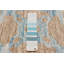 Tapis unique en laine New Age Rectangle 5 pi 1 po x 8 pi 0 po