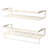 Reace 2 Piece Metal and Iron Floating Shelf-876049242