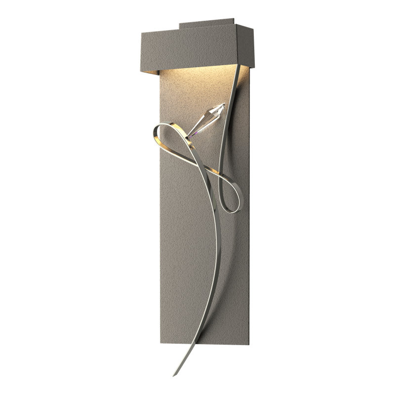 Rhapsody 1-Light LED Flush Mounted Sconce, Natural Iron, Sterling