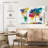 Aliaz Color Speckled World Map-108141476