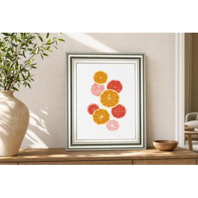 Zesty Slices Wall Art - 22" x 26" - Silver Frame