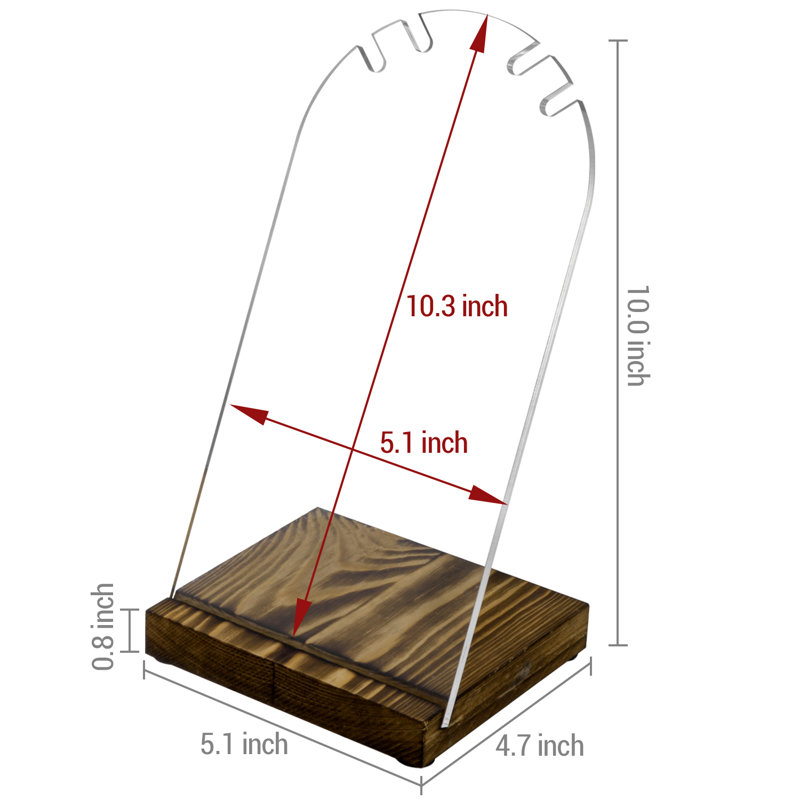 Wood Base Necklace Jewellery Stand