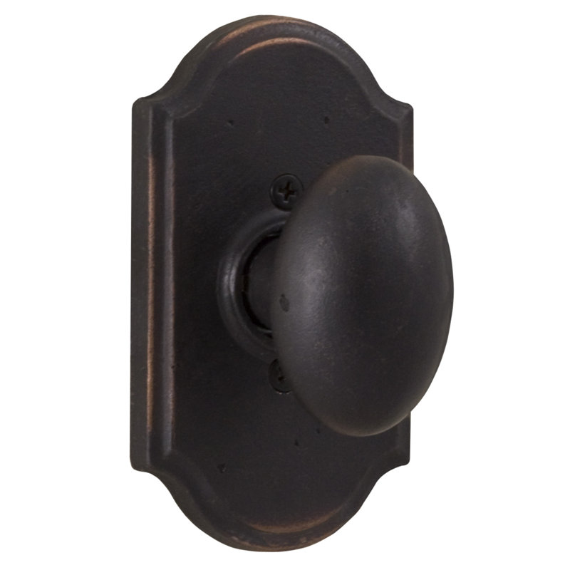 Faux bouton de porte simple Durham, Bronze frotté à l'huile