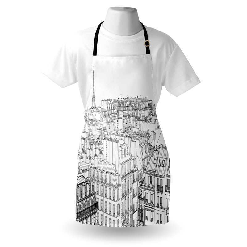 No Pattern Bib Apron