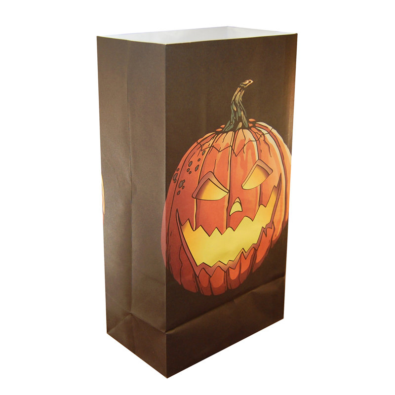 Jack O' Lantern Paper Luminaria Bags - 24 Count