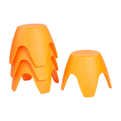 ECR4Kids Ayana Stool Set, Flexible Seating, 4-Pack -  ELR-14422-OR