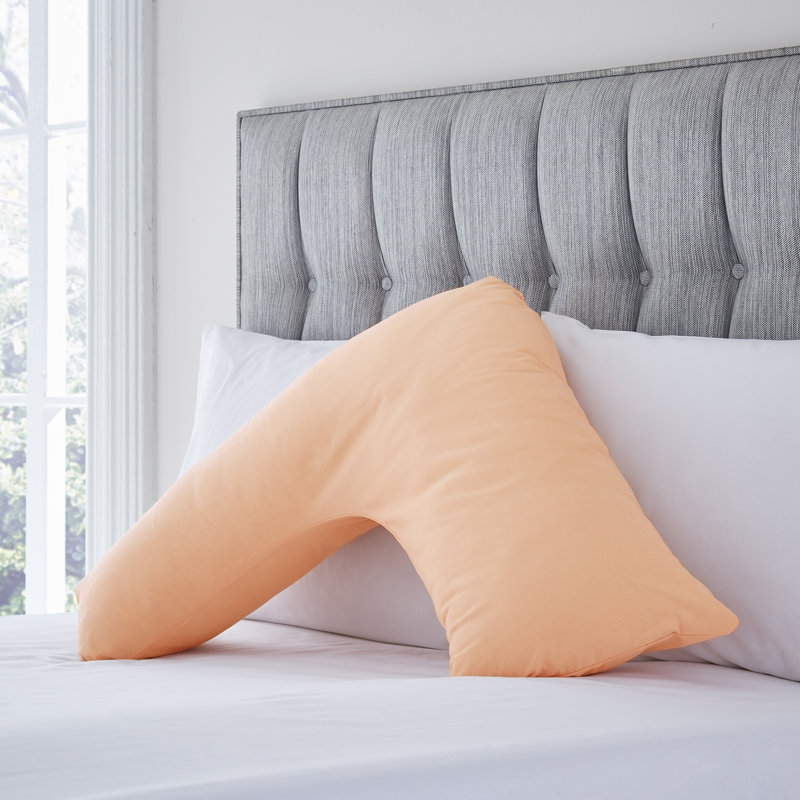 Izyan 100% Cotton Percale Pillow Case, Peach