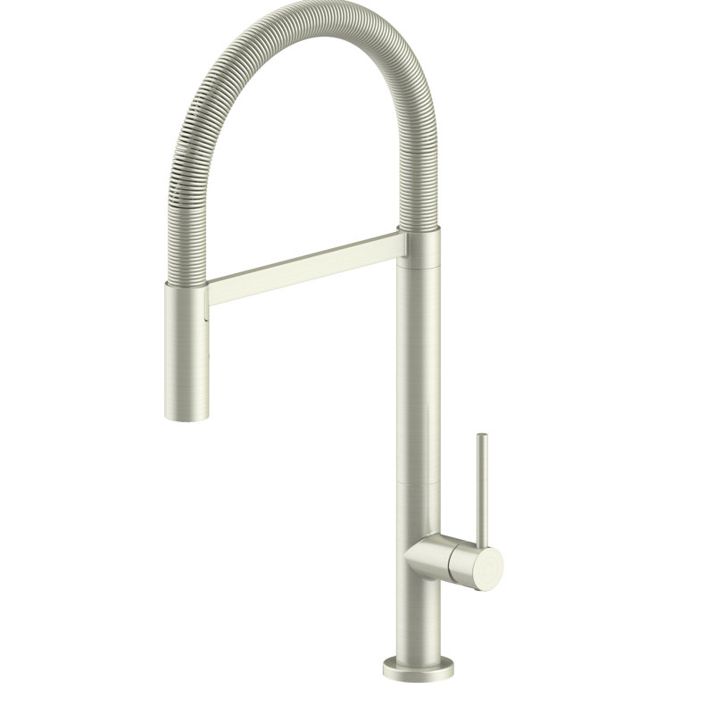 Robinet de cuisine incliné ZLINE, Nickel brossé
