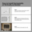 30" x 36" LED Bathroom Mirror, Aluminum Frame Backlit Vanity Mirror, Anti-Fog, Dimmable & 3 Colour Temperature, Memory Function, Wall Mounted (Horizontal/Vertical)