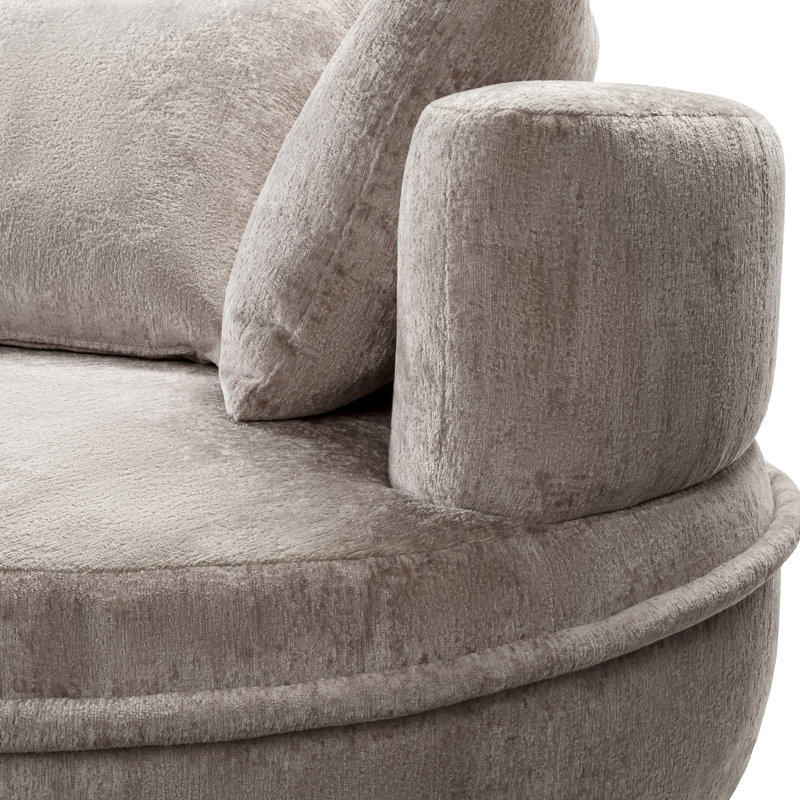 Valparaiso Modern Accent Chair, Light Gray