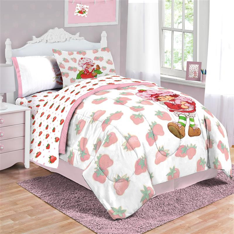 Ensemble de literie pour lit simple 5 pièces Strawberry Shortcake Berry Berry