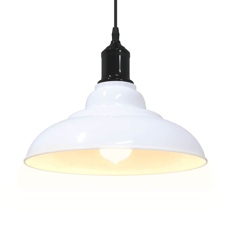 Adalinne 1 - Light Gloss Orange Pendant, Gloss White